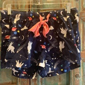 Cute space llama pj shorts